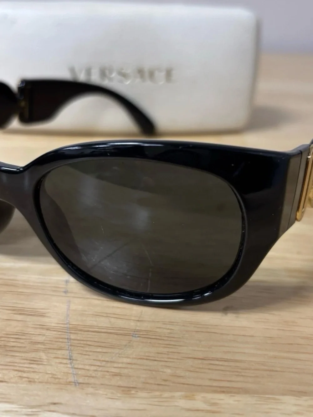Versace Medusa Mod 4265 Iconic Archive Edition Black Gold Sunglasses Biggie